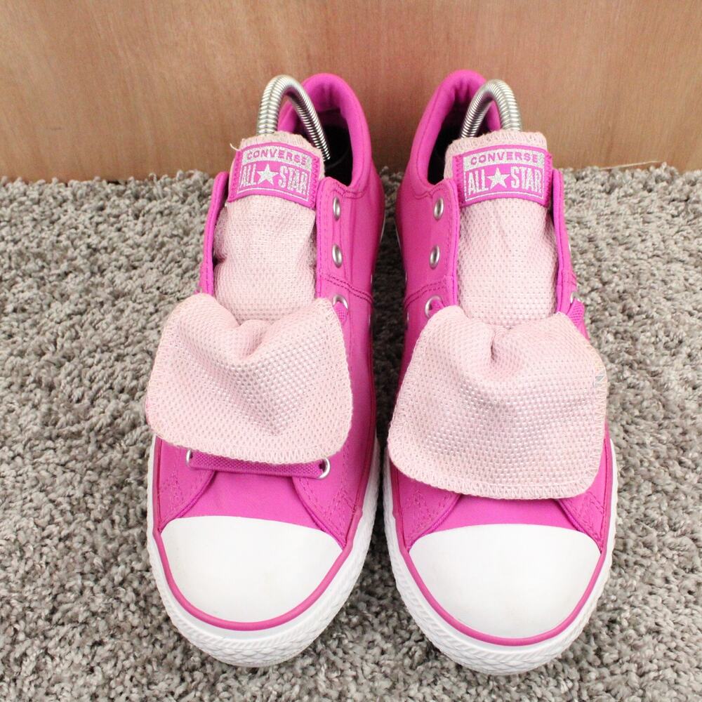 Converse Pink Sneakers Junior 6 Low Top Canvas Lace Up - Picture 3 of 12